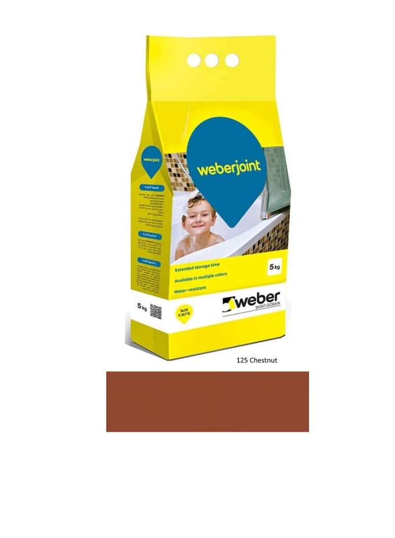 Weber Cement-Based Pre-Mixed Tile Joint Grout-Multi Colors (CHESTNUT) - Image 3