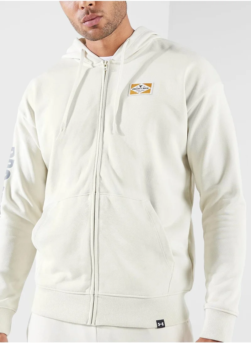UNDER ARMOUR Project Rock Heavyweight Full Zip Hoodie