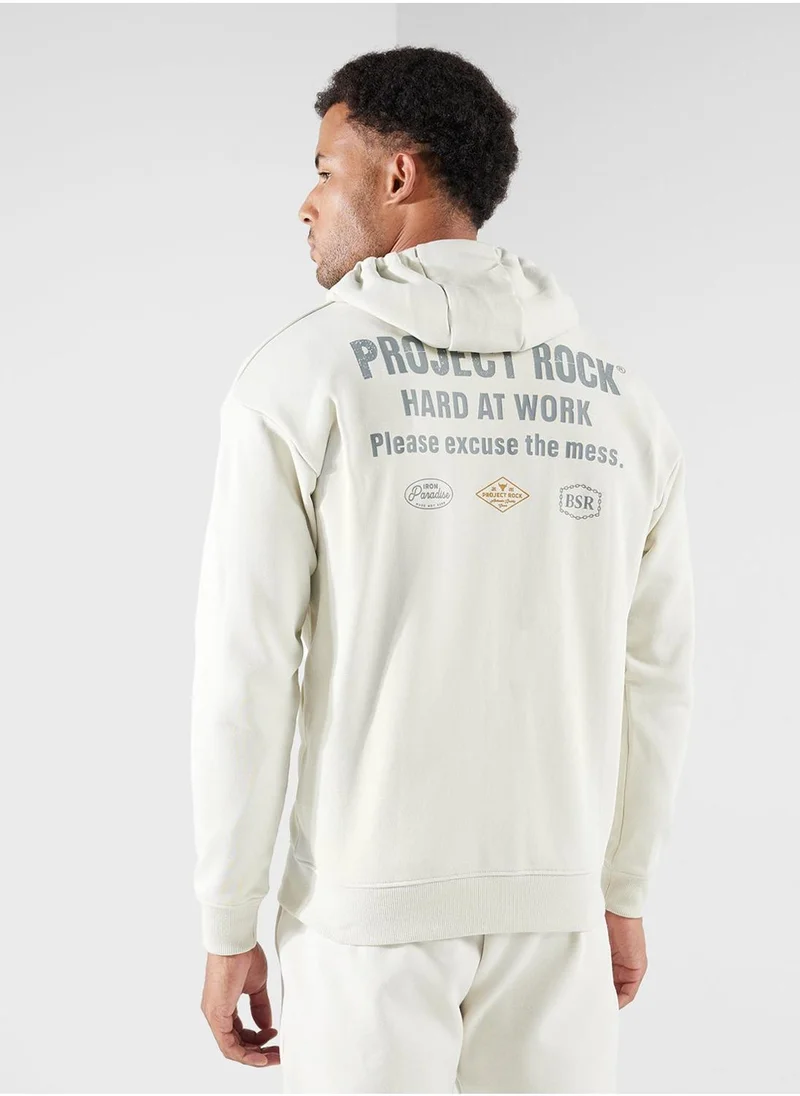 UNDER ARMOUR Project Rock Heavyweight Full Zip Hoodie