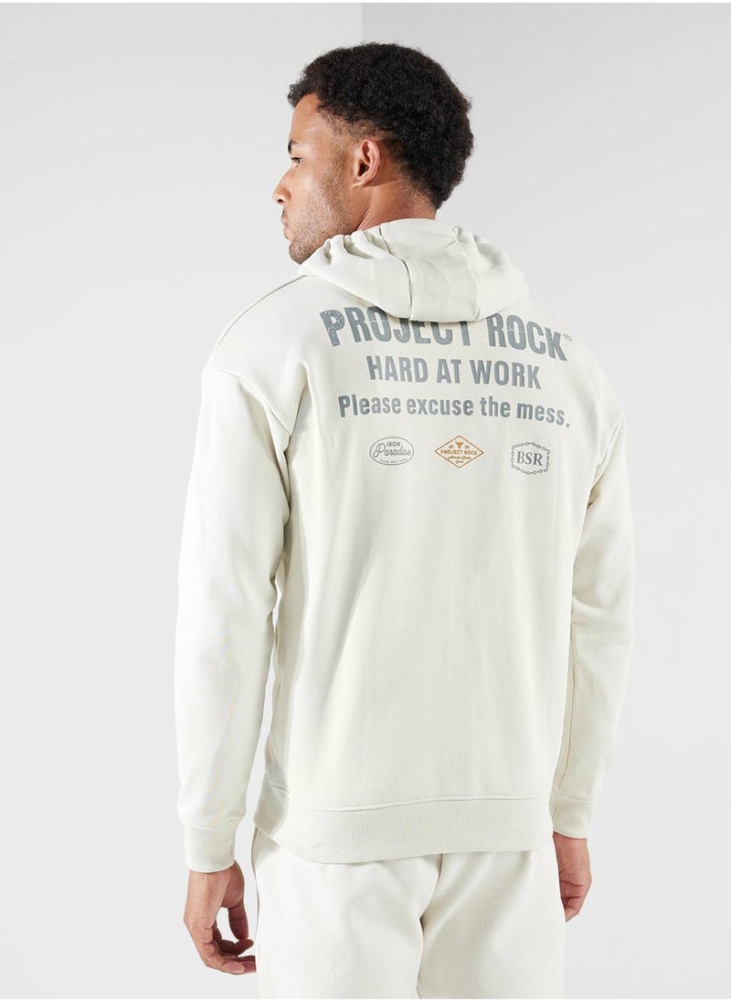 UNDER ARMOUR Project Rock Heavyweight Full Zip Hoodie  - Image 2