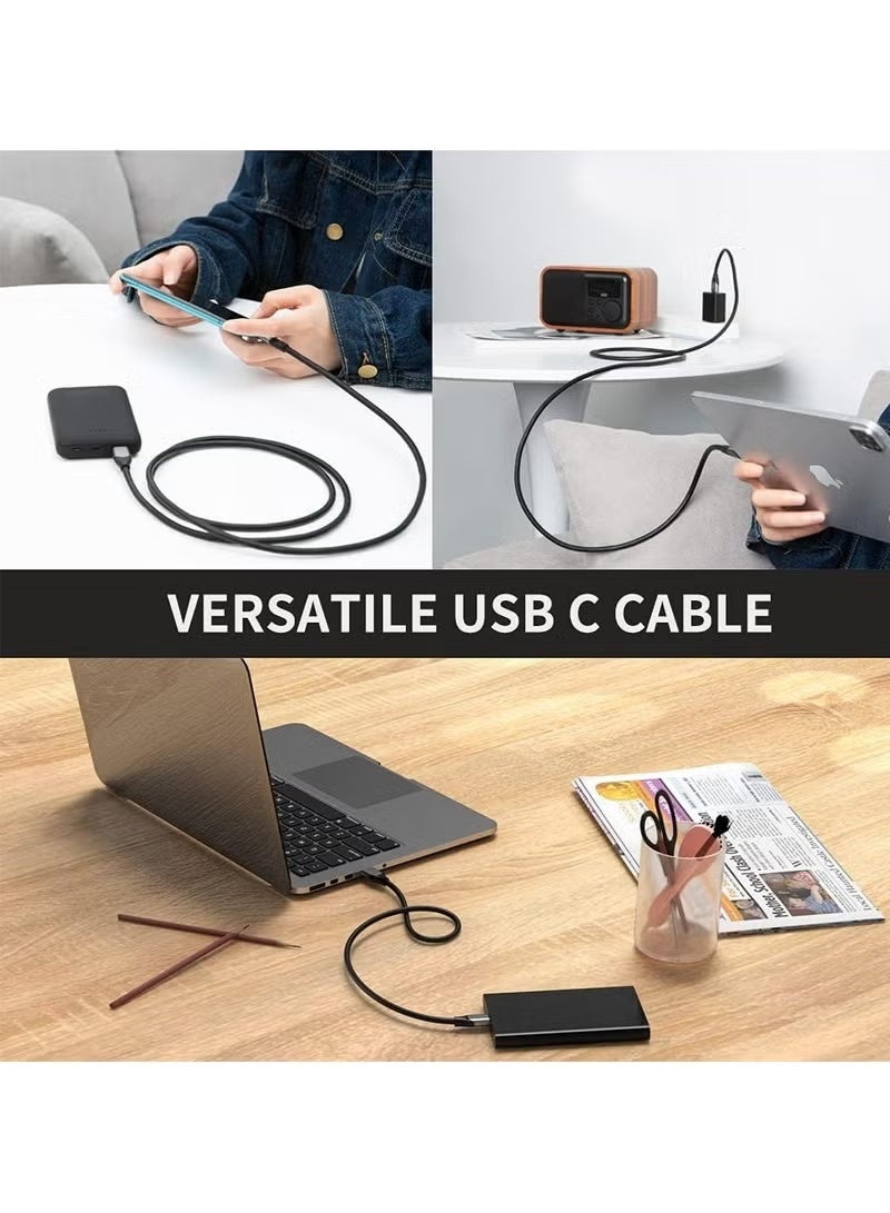 كابل كرييشن كابل USB إلى USB C بطول 1.5 متر، كابل نقل بيانات USB C إلى USB A 3.2 Gen2 عالي السرعة 10 جيجابت في الثانية، كابل شحن سريع 60 وات من النوع C لأجهزة iPhone 15 وSSD/MacBook الخارجية - Image 5