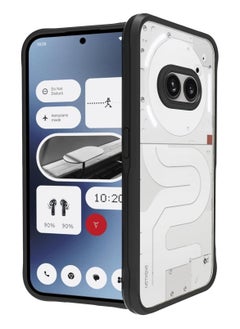 Clear Case for Nothing Phone 2a 2024, Transparent Hard PC Back & Soft TPU Bumper [Not Yellowing] Shockproof Protective Phone Case Slim Fit Thin Cover for Nothing Phone (2a) 2024