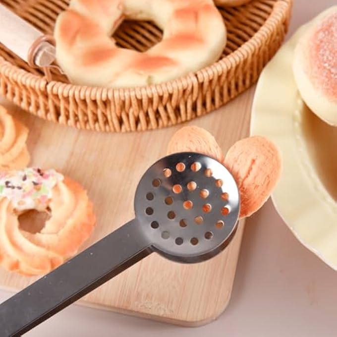 DILUSILK 2 Pcs Tea Bag Squeezer Tongs Stainless Steel Teabag Squeezer Tool Tea Bag Strainer Tea Bag Tongs NonSlip Kitchen Mini Serving Tong Or Kitchen Tea Bag Squeezer Tongs - Image 5