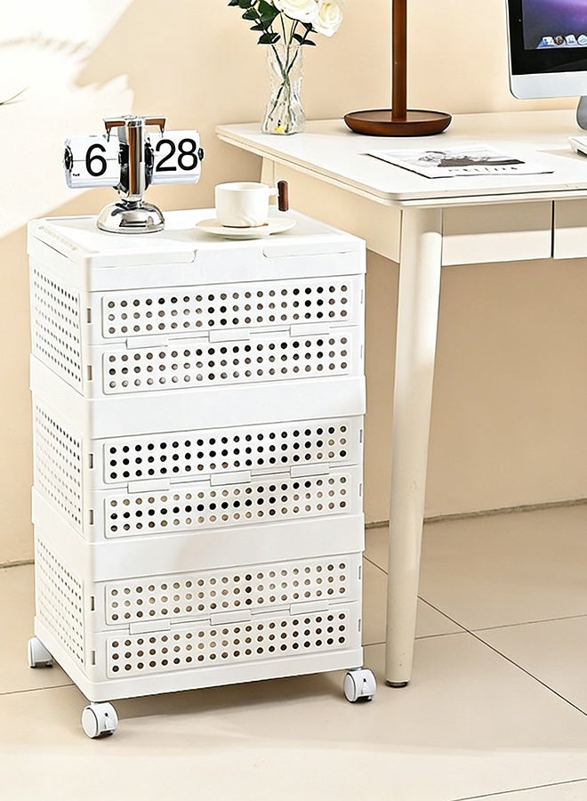 رولستيمي صناديق تخزين-صندوق تخزين قابل للطي مع مقابض وعجلات ، تجميع سهل للمكتب ، غرفة النوم ، المطبخ ، الحمام ، الغسيل - Image 2