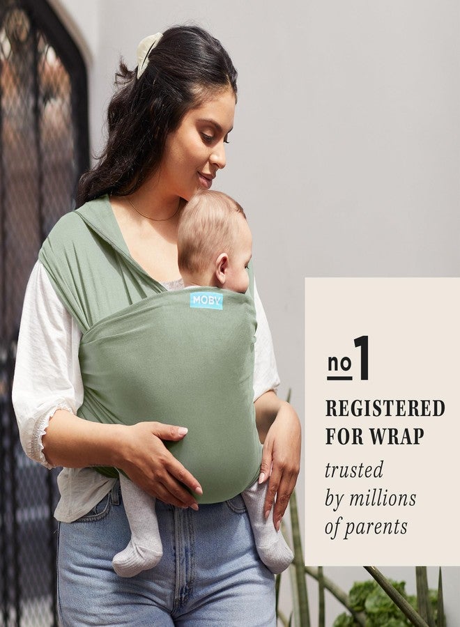 Moby Baby Wrap Carrier Classic for Newborns to Toddlers (8-33lbs), Infant Sling Carrier, Lightweight & Hands Free Design, Adjustable for All Body Types (Pear) - Image 2
