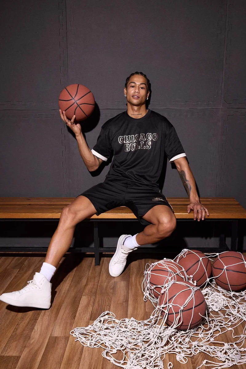 DeFacto DeFactoFit NBA Chicago Bulls Oversize Fit T-Shirt