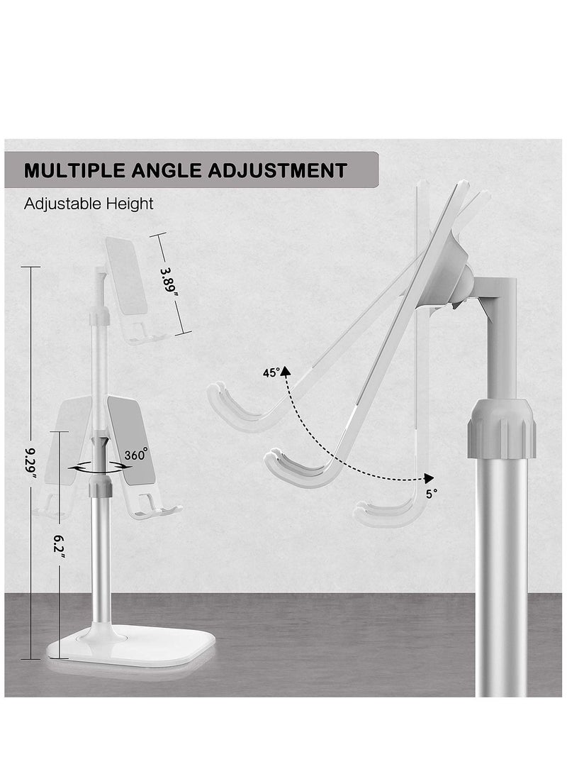Y&D Cell Phone Stand, Stand for Desk, Sturdy Holder Desk with Adjustable Height Angle - Image 3