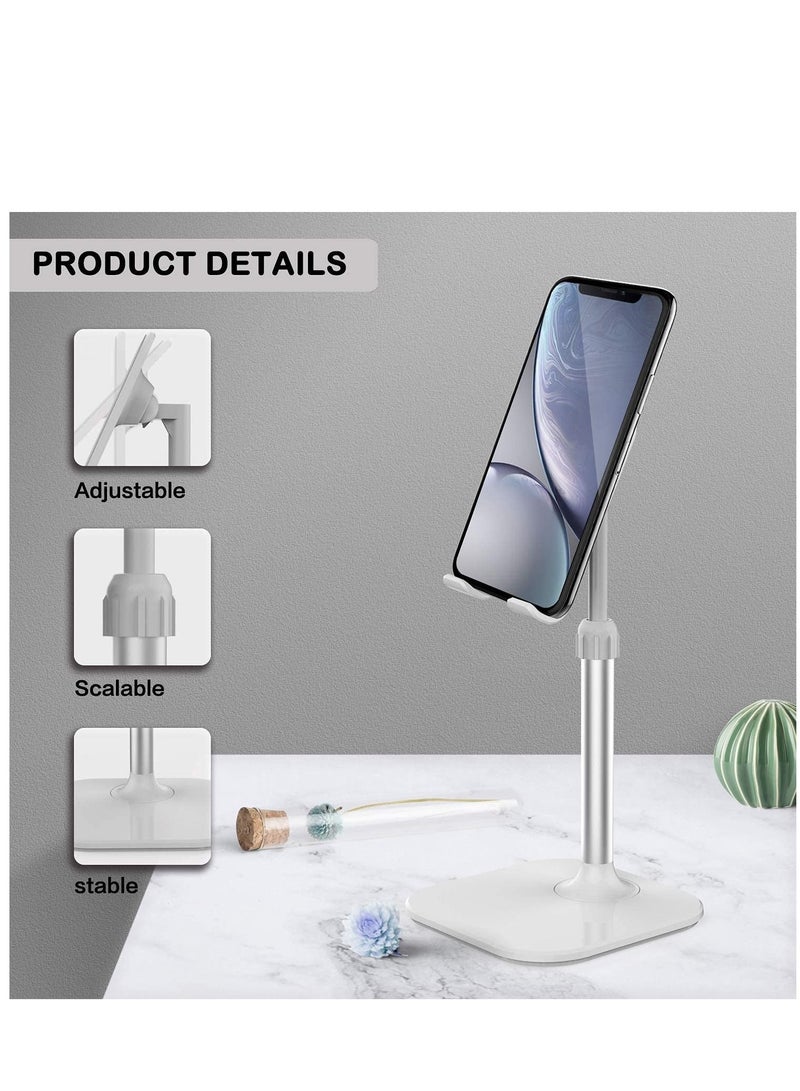 Y&D Cell Phone Stand, Stand for Desk, Sturdy Holder Desk with Adjustable Height Angle - Image 4