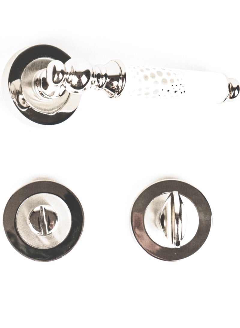 Siag Yakut Rosetta Bathroom Door Handle - Image 1