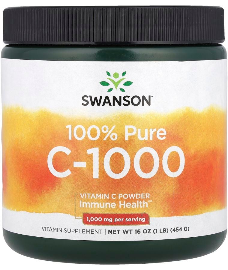 100% Pure C-1000 Vitamin C Powder 16 oz (454 g)