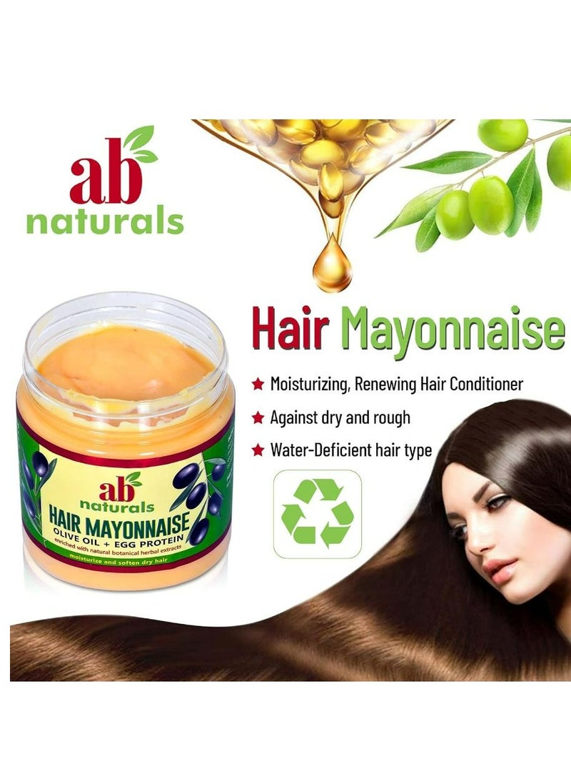 إيه بي ناتشورالز مايونيز الشعر زيت الزيتون بالإضافة إلى بروتين البيض الأصفر 500 مل - Image 4