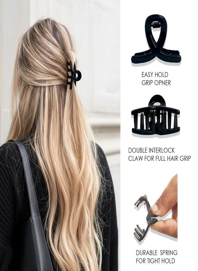 KARP Hair Clips for Women Girls 5 Pcs Clutcher With 20Pcs Rubber Band for Thin/Medium Fine Hair Non-Slip Tiny Claw Fits All Type Hair (K2537) - Image 3