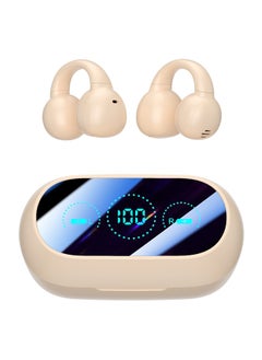 Ear Clip Earbuds True Wireless Bluetooth Headphones, Mini Open Ear Earphones Bone Conduction Headphones for Sport Workout Driving Walking Running Compatible with iPhone Android (Skin) - pzsku/ZAA2AACA776E10CF6964FZ/45/_/1735266718/f342aabe-8118-46ee-8838-6010e5a1d962