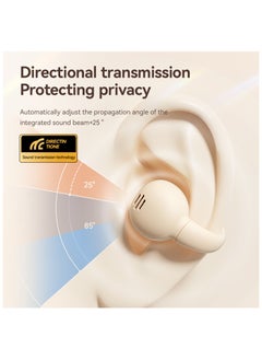 Ear Clip Earbuds True Wireless Bluetooth Headphones, Mini Open Ear Earphones Bone Conduction Headphones for Sport Workout Driving Walking Running Compatible with iPhone Android (Skin) - pzsku/ZAA2AACA776E10CF6964FZ/45/_/1735266727/443400d9-f93a-405b-a63f-5f73ee7442ae