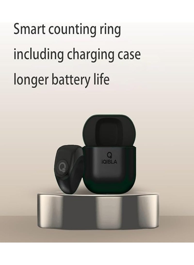 خاتم الذكر الذكي - جود | تسبيح ذكي 3 في 1 فليكس لايت لحساب الأذكار، مزود بثلاث مقاسات متوافقة (18 ملم / 20 ملم / 22 ملم) | الإصدار الأسود - Image 5