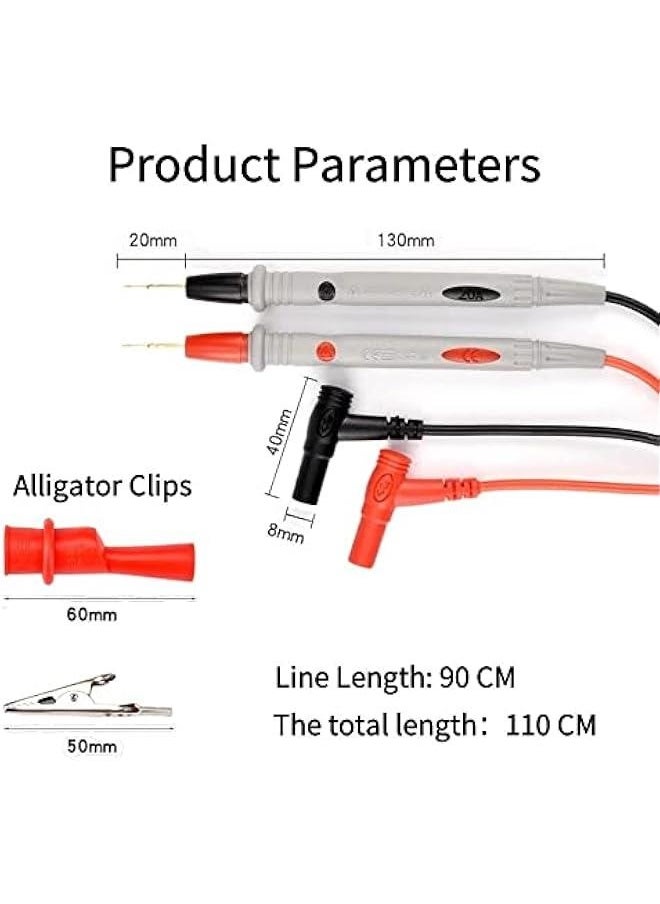 ماركة غير محددة أسلاك اختبار الملتيمتر الكابل العالمي AC DC 1000V 20A 10A CAT III مجسات قياس قلم لاختبار الملتيمتر نصائح الأسلاك  - Image 4