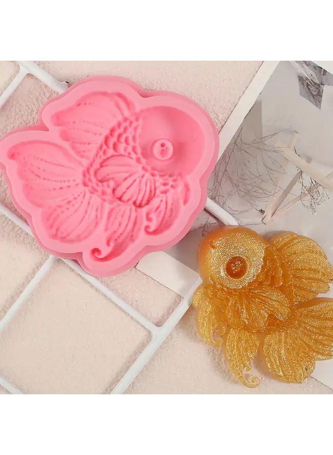 Ocean Series Silicone Baking Mold Y-284 Cute Cartoon Fish Fondant Mold - Image 2