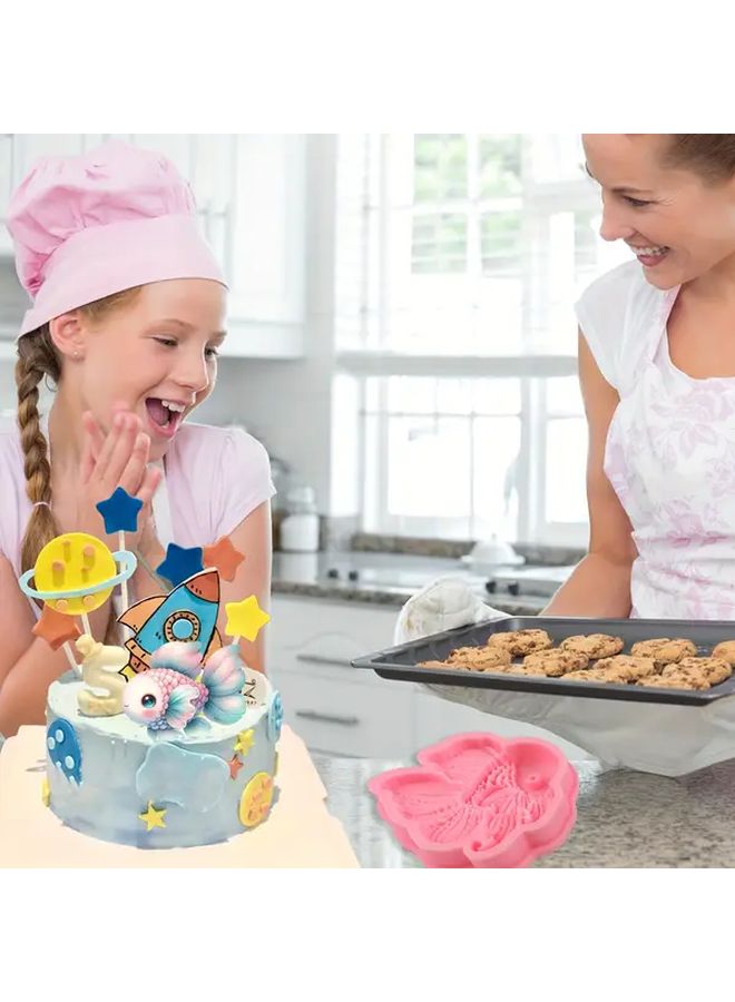 Ocean Series Silicone Baking Mold Y-284 Cute Cartoon Fish Fondant Mold - Image 5