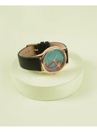 Chumbak TEAL BY CHUMBAK Folksy Owl Wrist Watch Black Best