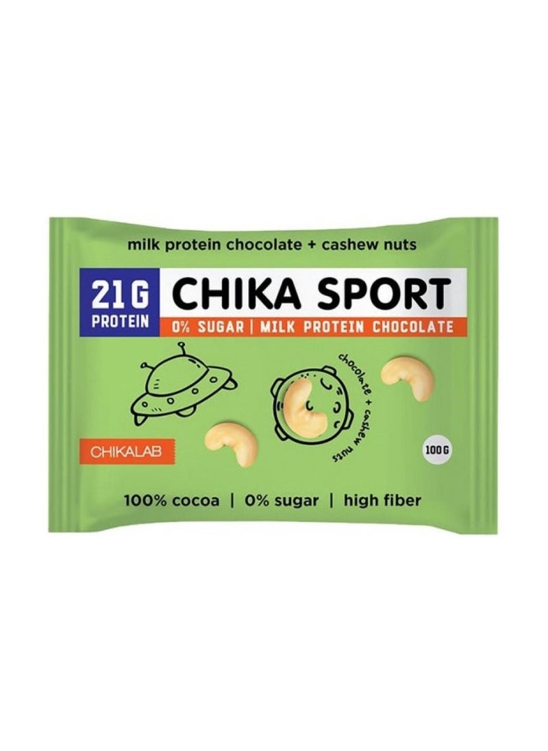 Chikalab - Chika Sport Protein Milk Chocolate 1 Box (4 x 100g) - Image 1