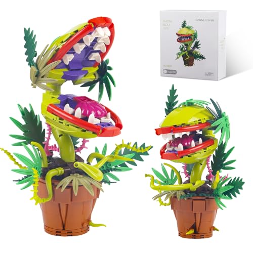 Bibilock 322PCS Horrous Audrey The 2 Piranha Plant Cannibal Flower Building Toys Model Compatible with lego SizeUnique Cannibal Flowers Monster Christmas DIY DecorA Great Decorative Toy for 6 - Image 1