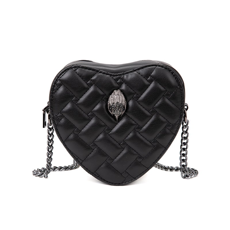 Kurt Geiger Women's Heart-Shaped Quilted Crossbody Bag with Eagle Head Decoration and Chain Strap - KurtGeiger Style - Image 5