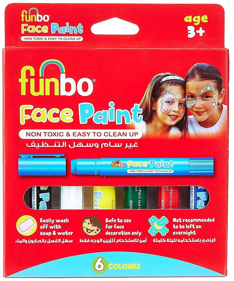 Funbo Face Paint Set – 6 Colours