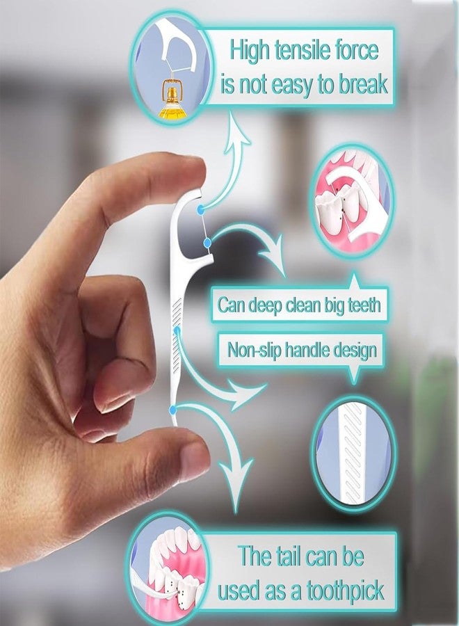 FORCE 24 Force24 Dental Floss Picks for Tooth Cleaning Fresh Dental Floss Toothpick Cleaners, Oral Care Teeth Flossing Thread Toothpicks Stick Set for Fresh and Healthy Gums (50pcs) (Pack of 3) - Image 5