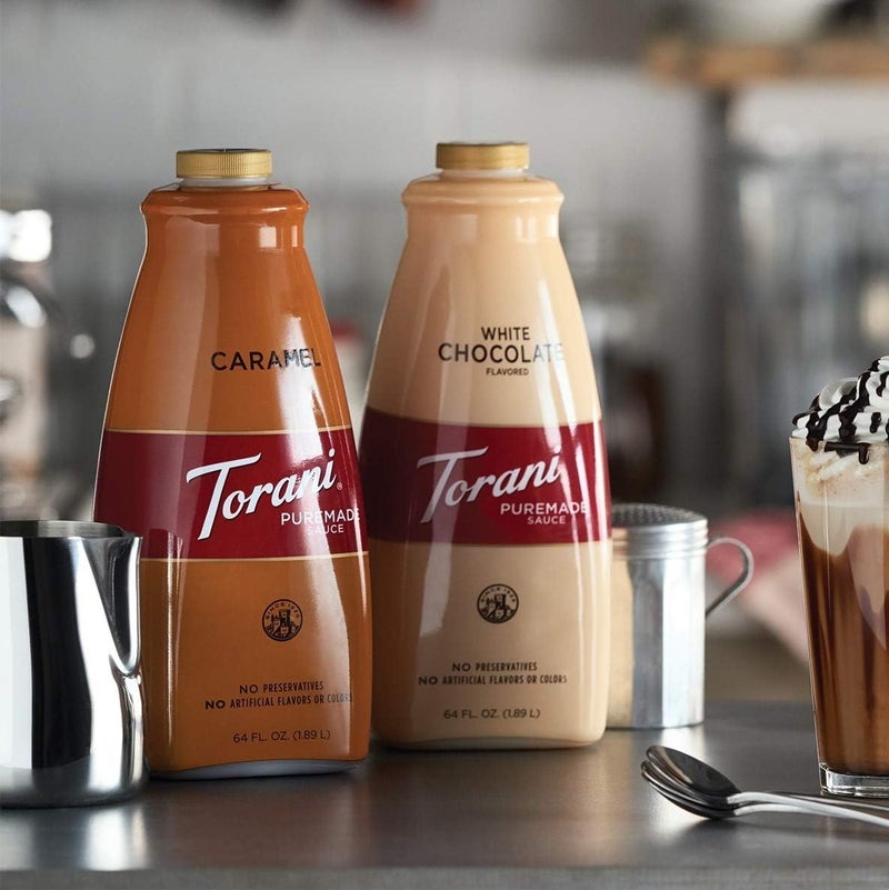 Torani Puremade White Chocolate Sauce 64 oz - Image 3