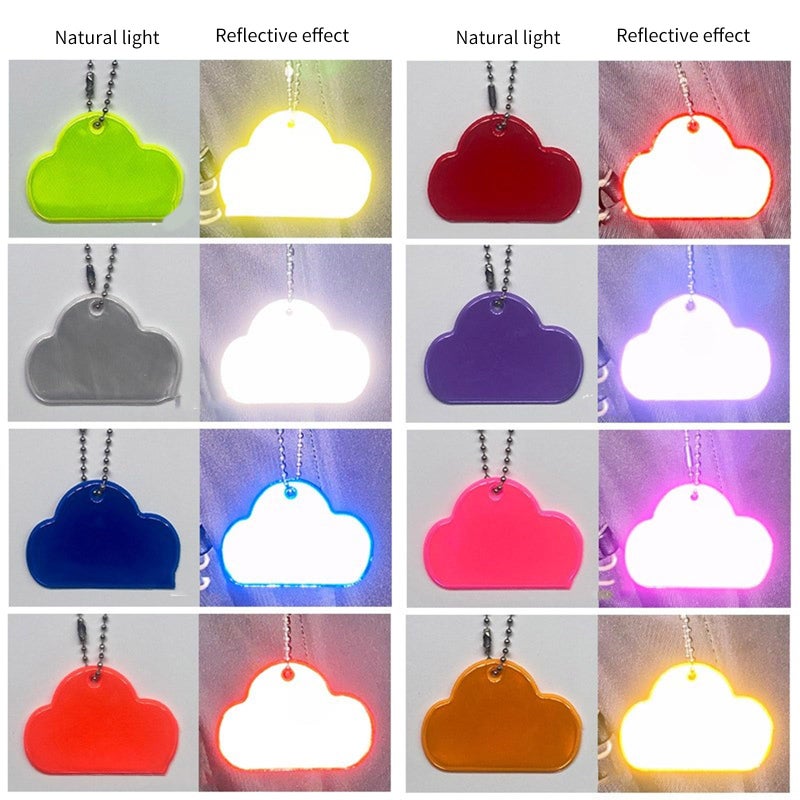 Lake Blue Fluorescent Reflective Safety Hangtag For Motorists Improves Night Visibility - Image 4