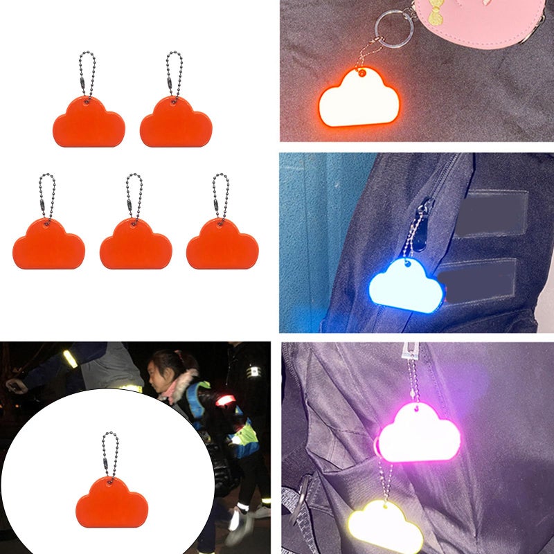 Lake Blue Fluorescent Reflective Safety Hangtag For Motorists Improves Night Visibility - Image 3