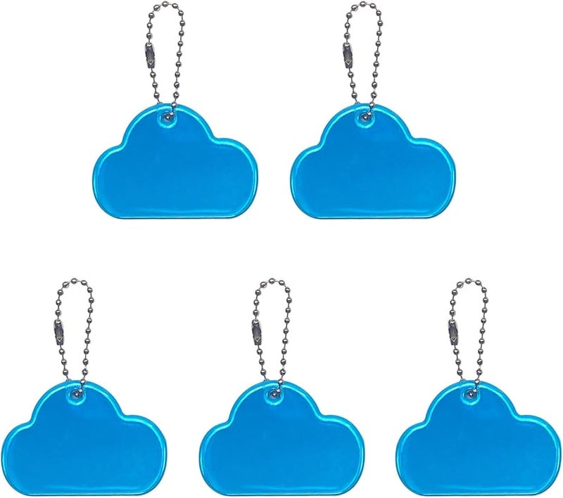Lake Blue Fluorescent Reflective Safety Hangtag For Motorists Improves Night Visibility - Image 1