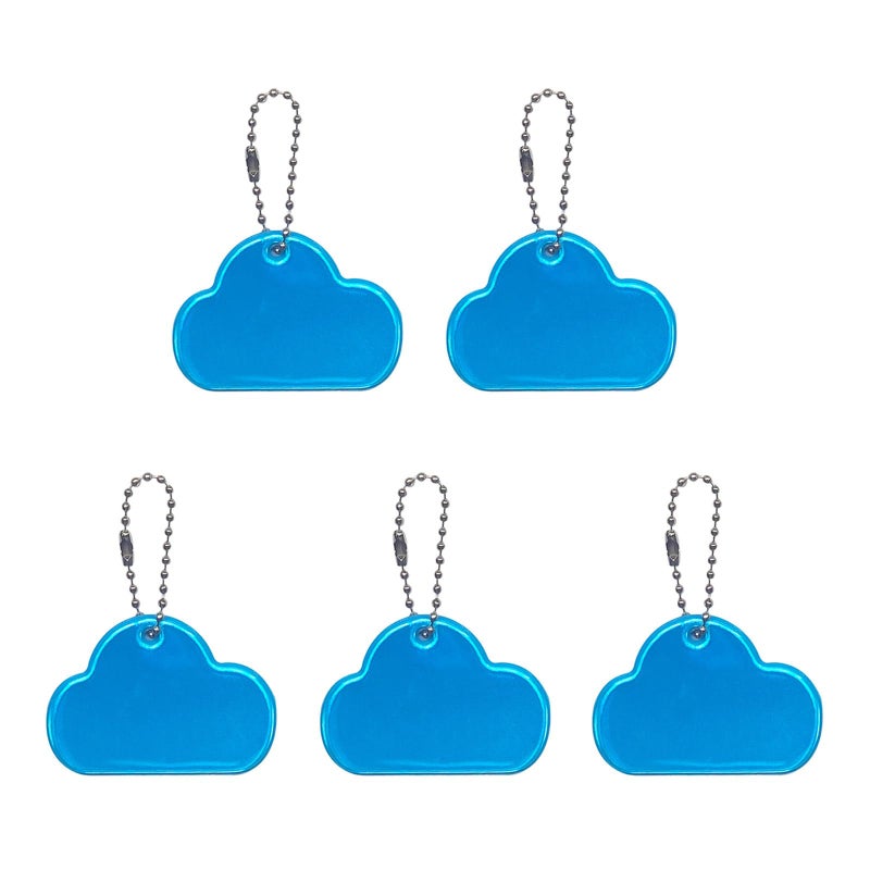 Lake Blue Fluorescent Reflective Safety Hangtag For Motorists Improves Night Visibility - Image 2