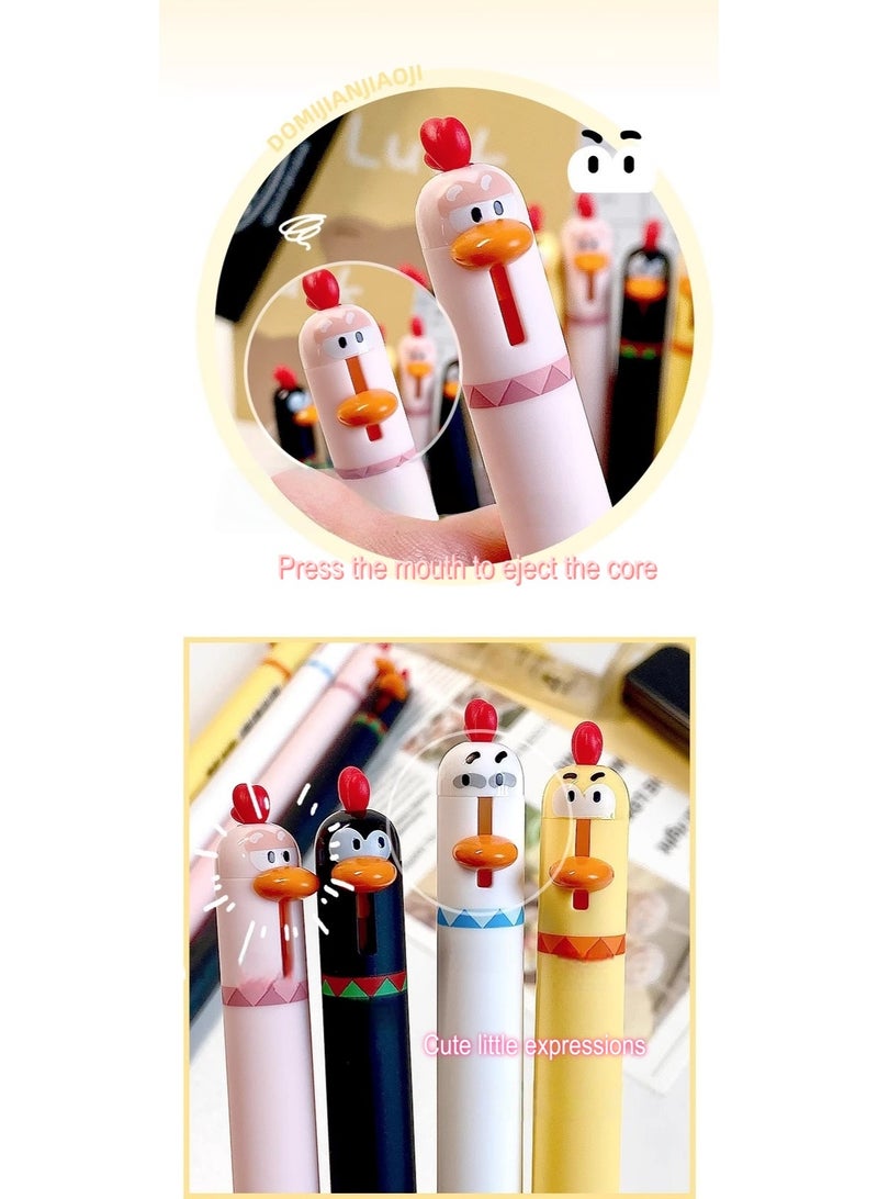 DoMii Cute Chick Push-On Black Gel Pens (Pack of 4) - Image 4