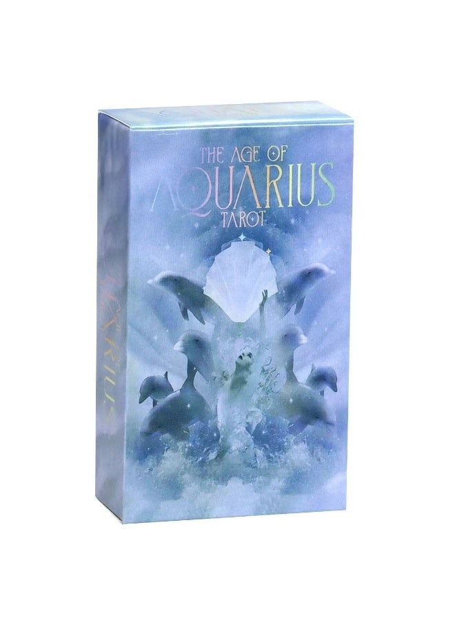 NIBEMINENT 78 Tarot cards 10.3 cm × 6 cm Aquarius Era Tarot Cards (based on the Red-Wat method), accompanied by 3 guidance cards - Image 3