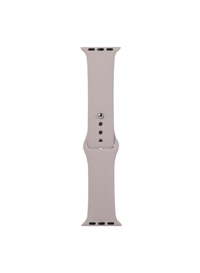 Replacement Strap For Apple Watch Series 9&8&7 41mm / SE 3&SE 2&6&SE&5&4 40mm / 3&2&1 38mm Silicone Watch Band, Short Section female Lavender Purple