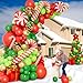 DBKL 138 Pcs Christmas Balloons Garland Arch Kit with Xmas Red Gold Green Balloons Candy Cane Gift Box Foil Balloons for Christmas Party Decorations Birthday Xmas Party Supplies - Image 4