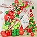 DBKL 138 Pcs Christmas Balloons Garland Arch Kit with Xmas Red Gold Green Balloons Candy Cane Gift Box Foil Balloons for Christmas Party Decorations Birthday Xmas Party Supplies - Image 2