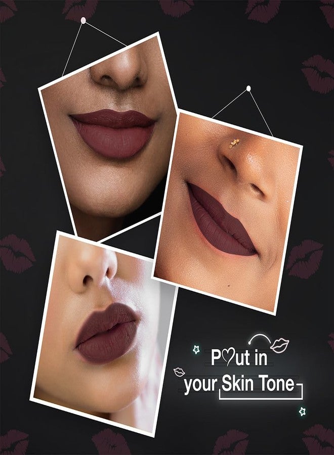 Dazller All Day Lipcolour Quick Dry|Moisturizing Kokum Butter|Non-Transfer & Smudge-proof|8hr stay|Liquid Lipstick for Women|QDLC042 Sweet Pixie|6g - Image 5