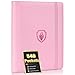 Fabmaker Premium 9 Pocket Card Binder for 540 Cards Fabmaker PU Cover Trading Card Binder Sturdy Card Collection Album Sleek Card Holder Folders for Game Cards Sports Cards Pink - Image 3