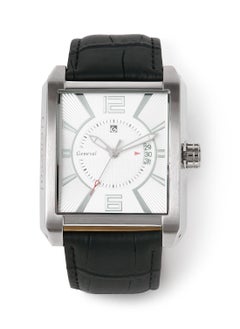 GENEVAL Leather Strap Analog Wrist Watch GR111WWB - 40mm - Black  - Image 1