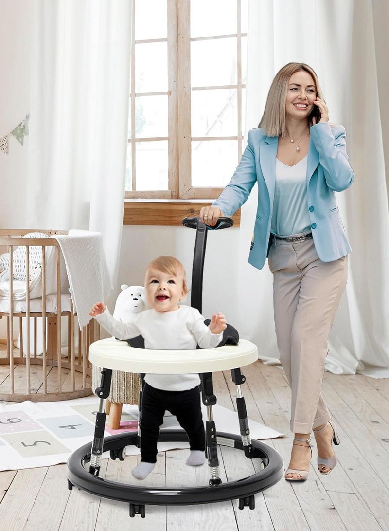 Baby Walker Foldable Adjustable Height,Multi-Function Anti-Rollover Toddler Walker - Image 2