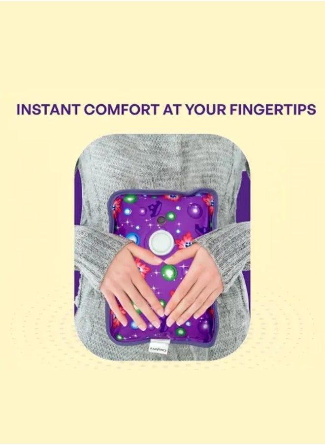 Lifenpure Lifenpure electric rechargeable heating hot water bag for shoulder neck back and menstrual pain relief purple color  - Image 3