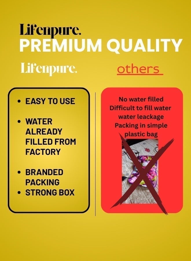 Cloudlyn electric rechargeable heating hot water bag for shoulder neck back and menstrual pain relief purple color - Image 3