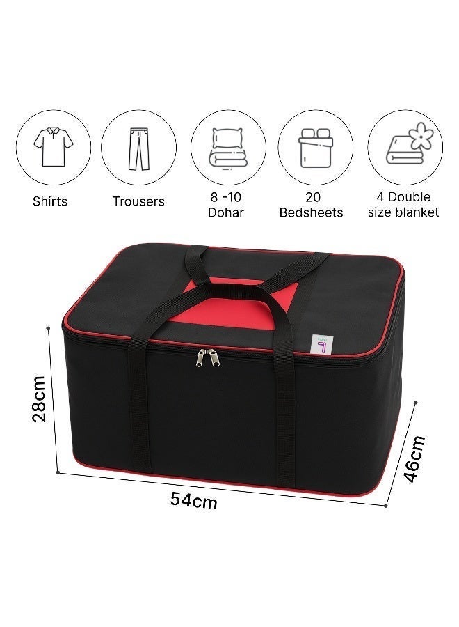 Lazer Pack of 10 Large Black Organizer Bags for Clothes - Image 2