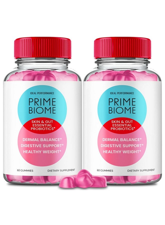 IDEAL PERFORMANCE Prime Biome Gummies, Prime Biome For Skin, PrimeBiome Gummies for Gut and Skin, Prime Biome Probiotic Gummies, Prime Biome Reviews, Prime Biome Gummies Reviews, Prime Biome Skin and Gut (2 Pack) - Image 1