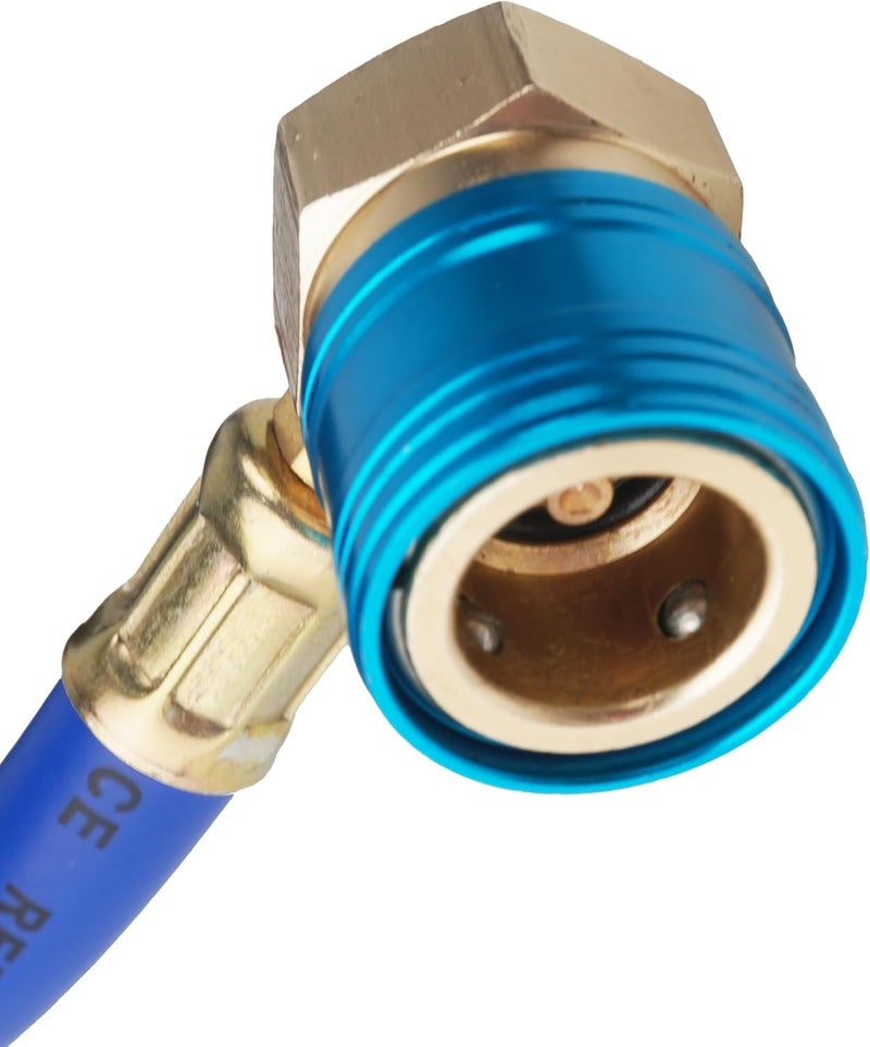 BACOENG R134a AUTO AC U-Charge Hose with Gauge and Can Tap HVAC - Image 4