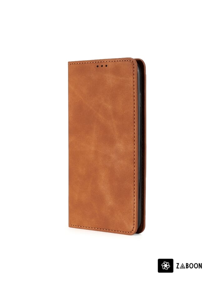 Zaboon Protective Case For Tecno Pova Neo 2 Cow Texture Magnetic Horizontal Flip Leather - Image 2