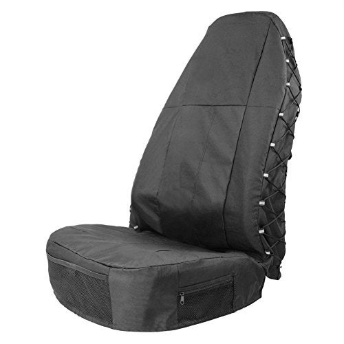TIROL Front Car Seat Covers Waterproof Bucket Seat Cover Universal Heavy Duty High Back Seat Covers for Semi Truck Cars Trucks Van SUV Pickup 1PCS - Image 1