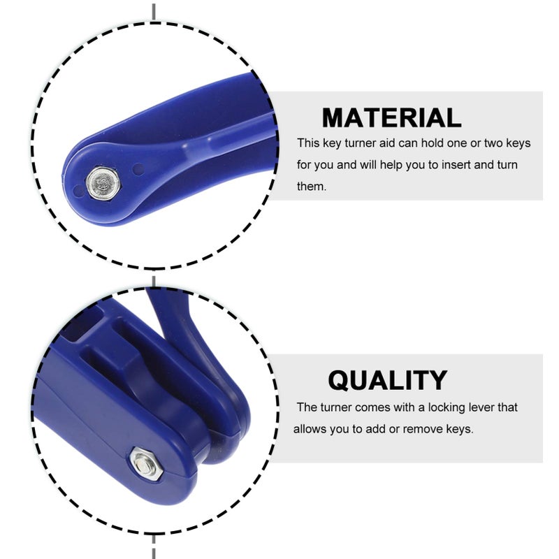 2 Pack Key Turner Aid For Seniors Lightweight Key Assistance Tool Rounded Design - Image 4